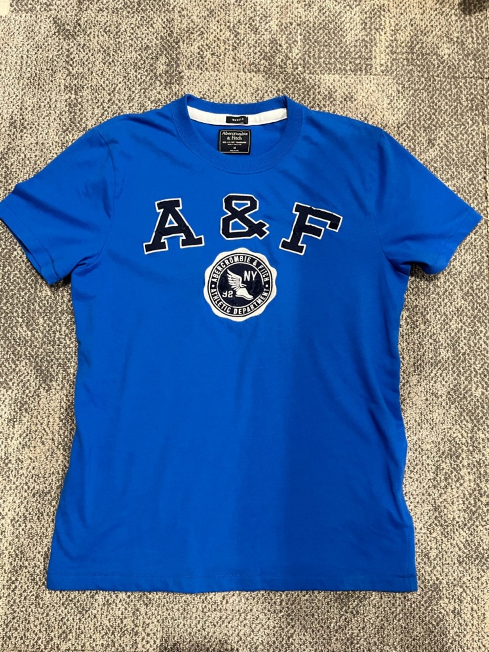 Abercrombie & Fitch Royal Blue A&F Logo Tee